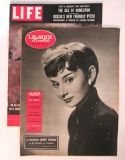 Audrey Hepburn FRANCE Le Soir Illustre Magazine 1954 Ealing Studios