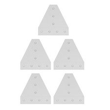 Lot De 5 Plaques De Jonction à 7 Trous 6063 Plaque De Connexion Plate à 90 Degré