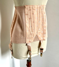 serre taille T42 taille haute coton corset stretch avec jarretelle réglable 272!