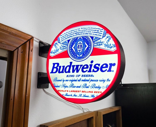 Enseigne budweiser king - enseigne, of