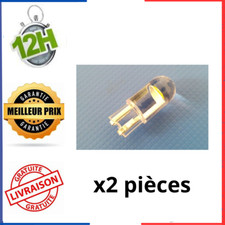 2 x T10 W5W Led Bulb Ampoule 6000k Blanc Anti Erreur Auto Voiture Veilleuse