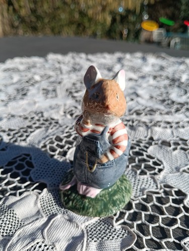 Figurine porcelaine souris - figurine, en