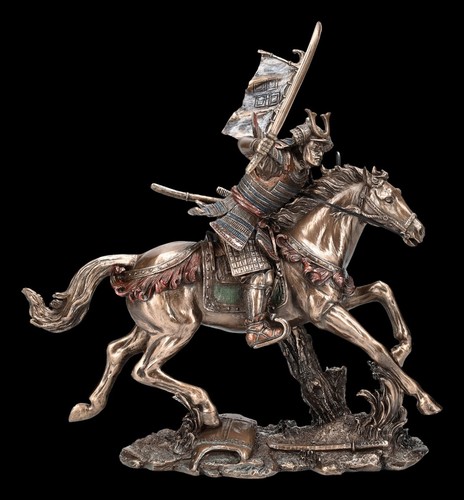 Samurai figurine reitender - figurine,