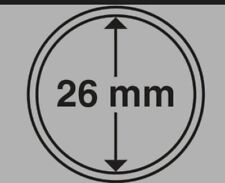 PROMO 30 capsules Diamètre 26mm pour pièces de 2 Euro Transparentes Neuves !..