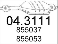 CATALYSEUR OPEL ASTRA F