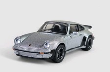 1975 PORSCHE 930 TURBO Diorama Collectible DieCast Model Car 1:64 Silver LOOSE