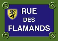 PLAQUE RUE BELGIQUE habitants