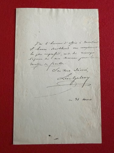 Cb11 lettre autographe signée - cb11-lettre,