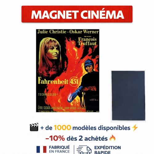 Magnet frigo fahrenheit 451 - magnet,
