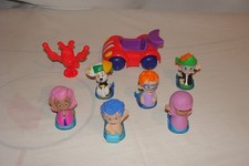 6 Bubble Guppies Roll N Go Sliders Figures + Gil Red Race Car Nick Jr.