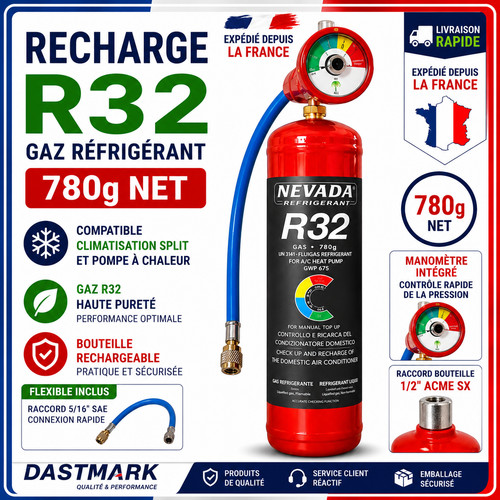 Kit complet recharge gaz - recharge,