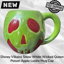 Disney Villains Snow White Wicked Queen Poison Apple Lustre Mug Cup NEW