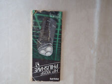 Antique 1986 PHILIPS HP 1605F PHILISHAVE Shaver Instructions