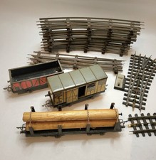  JEP Lot de Rails Et 3 wagons