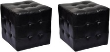 Lot de 2 poufs cubes