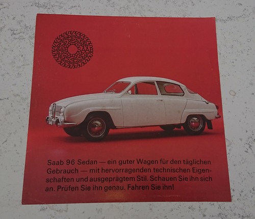 Feuillet publicitaire saab - publicitaire,