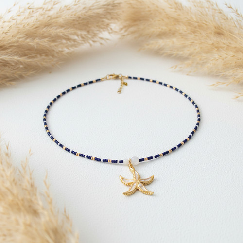 Collier marinière estivale - collier,