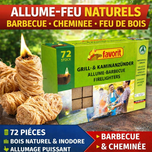 Allume feu bois naturel - allume-feu,