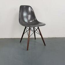 EAMES DSW CHAIR HERMAN MILLER WALNUT DOWEL BASE 50s 60s ELEPHANT GREY