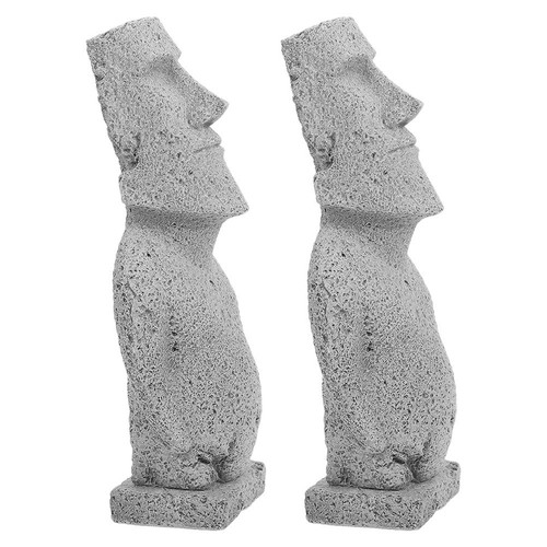 Pcs statue moai l île - moai, l'île