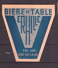 Old label beer alcohol France Brasserie Erhille 1 