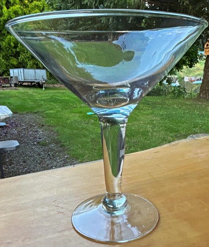 Clear glass martini - glass, martini-shaped