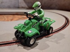 Slot car 2 QUADS KAWASAKI ATV CHALLENGER  1 Vert et 1 bleu 1/32
