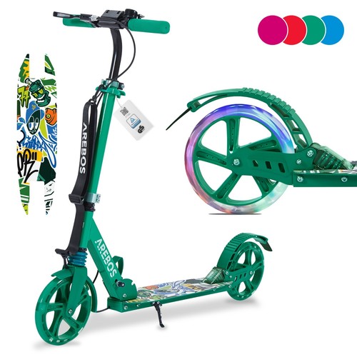 Arebos trottinette pliable - trottinette, led