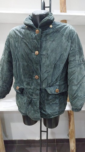 Veste cuir usagée - veste, femme
