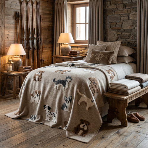Plaid laine bouillie - laine,