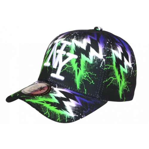 Casquette verte violette - verte,