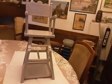 COROLLE BRAND GREY PLASTIC DOLL HIGH CHAIR