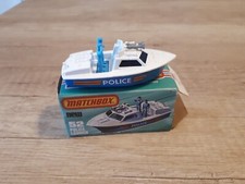 Bateau Police Launch N° 52  Matchbox Superfast  neuf cf texte