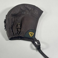 Vintage Leather Lotus Caterham 7 Racing Helmet Cap Early Driving Rare Britain