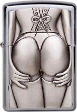 Zippo Essence Briquet - Emblème Stocking Girl - Femme Sexy - Pin Up Original NEU
