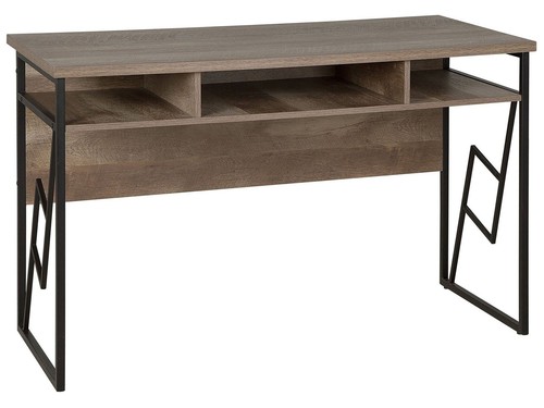 Beliani bureau effet bois - beliani,