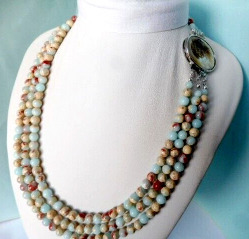 Collier jade bleu - jade,