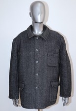 French 1960s Pascal Style Grey Herringbone Wool Work Jacket LE MOUSQUETAIRE XL