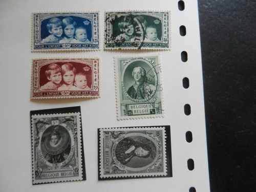 Lot timbres belges thème - de,