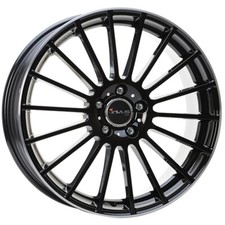 JANTES ROUES AVUS AC-M03 POUR RENAULT MEGANE II 7.5X18 4X100 BLACK POLISHED SN1