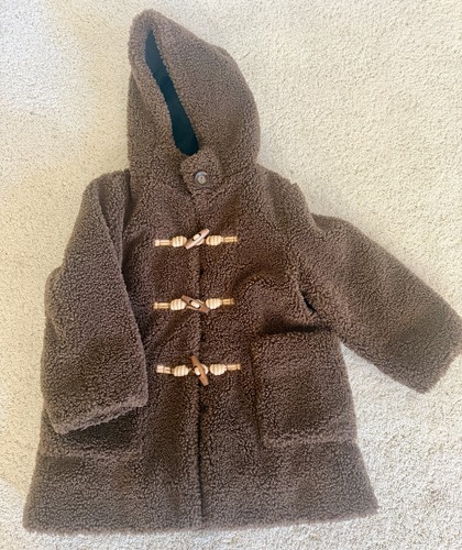 Zara girls brown sherpa - brown,