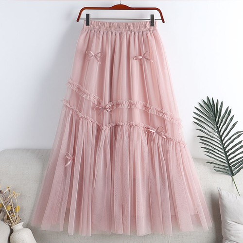 Femme maille jupe tulle - maille,