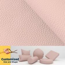 Pb069 Cushion Cover*Peach Pink*Faux Leather synthetic Litchi Skin Bench Box Seat