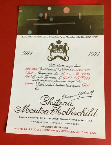 étiquette château mouton - château,