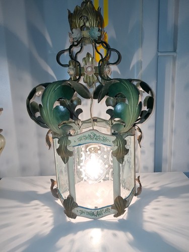 Ancien lustre lanterne fer - lanterne, en