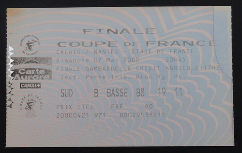 Ticket match nantes - ticket, calais