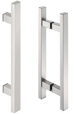Poignée Inox de Porte Coulissante Maison 40x20 MM Argent 450-600