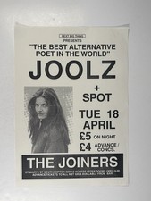 Joolz Denby Flyer Oriignal The Joiners Arms Tuesday 18th April Circa Late 1980s