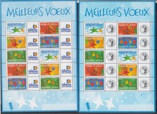 (USA) 2 Blocs-Feuillets timbres personnalisés "meilleurs Voeux" - 2004 - F3722A 