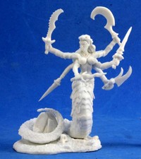 1x AVUKAVALI MARILITH -BONES REAPER figurine miniature rpg d&d demon snake 77393